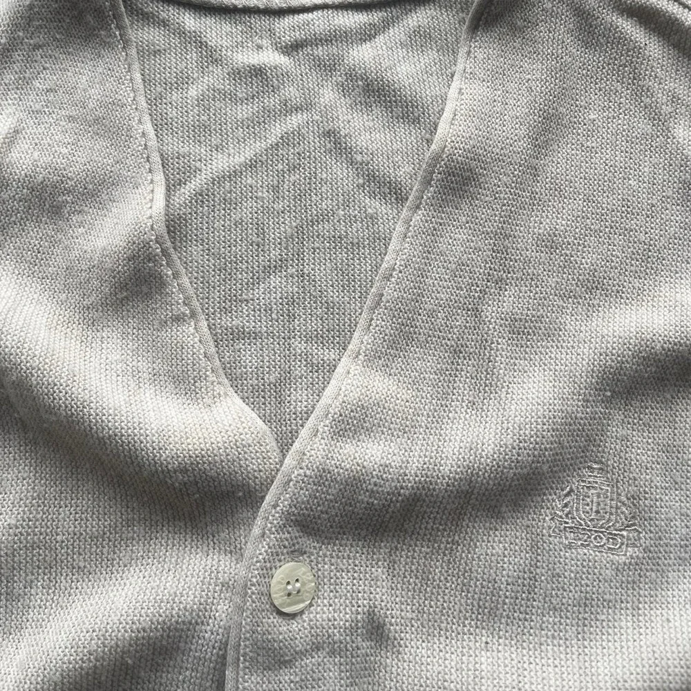 Vintage izod light grey button up cardigan